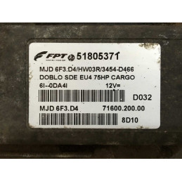 ECU MOTOR MAGNETI MARELLI MJD 6F3.D4 7160020000 FIAT 51805371