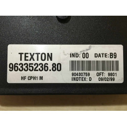 ECU CIERRE TEXTON HFCPH1M PSA 9633523680