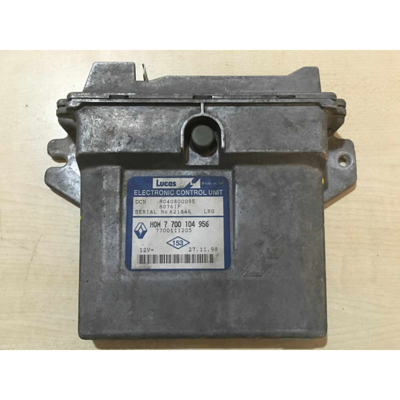 ENGINE ECU MOTOR LUCAS DCN R04080009E 80761F RENAULT CLIO II 1.9 D 48KW 65HP L4 8V 7700111205 HOM7700104956 ENGINE ECU MOTOR LUCAS DCN R04080009E 80761F RENAULT CLIO II 1.9 D 48KW 65HP L4 8V 7700111205 HOM7700104956