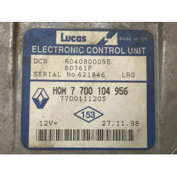 ECU MOTOR LUCAS DCN R04080009E 80761F RENAULT CLIO II 1.9 D 48KW 65CV L4 8V 7700111205 HOM7700104956