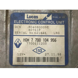 ENGINE ECU MOTOR LUCAS DCN R04080009E 80761F RENAULT CLIO II 1.9 D 48KW 65HP L4 8V 7700111205 HOM7700104956