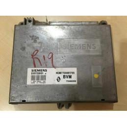 ENGINE ECU SIEMENS FENIX 3 S101728101D RENAULT 19 1.8i 66KW 90CV 7700863556 HOM7700851755 / WITH DISABLED IMMOBILIZER (IMMO OFF)