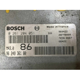 ECU MOTOR BOSCH MA3.0 0261204051 PSA 9624936180