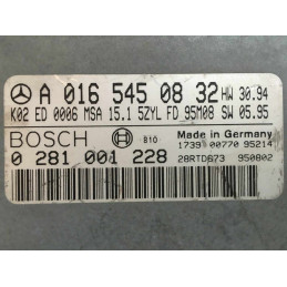 ECU MOTOR BOSCH MSA15.1 0281001228 MERCEDES A0165450832