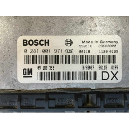 ECU MOTOR BOSCH EDC15M1 0281001971 OPEL 09180353