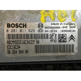 ECU MOTOR BOSCH EDC16C34-2.10 0281011629 PSA 9656494480