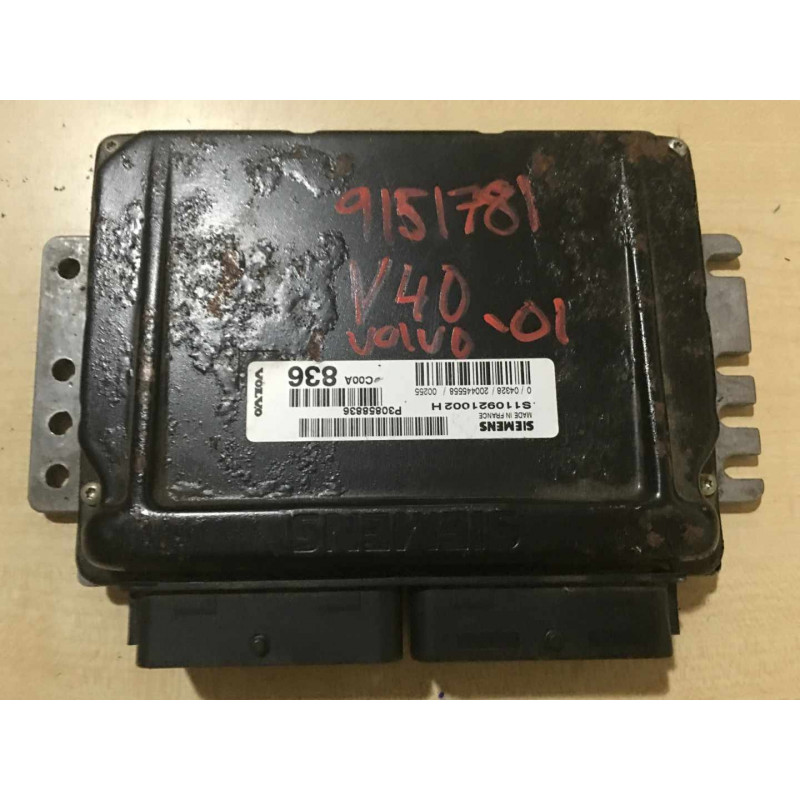 ENGINE ECU SIEMENS EMS2000 S110921002H VOLVO S40 2.0i P30858836 - VIRGIN