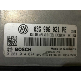 ECU MOTOR BOSCH EDC16U34-3.42 0281014074 VAG 03G906021PE