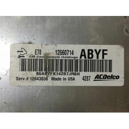 ECU MOTOR ACDELCO OPEL 12660714