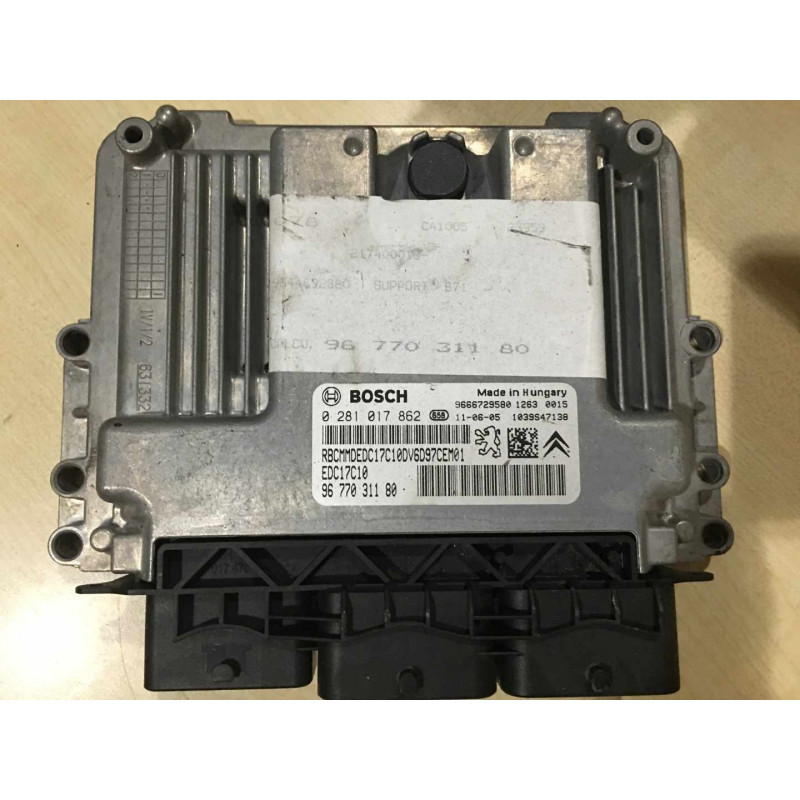 ECU MOTOR BOSCH EDC17C10-5.10 0281017862 PSA 9677031180