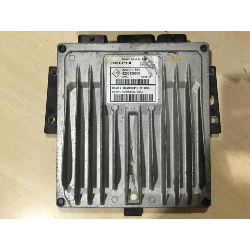 ECU MOTOR DELPHI DCM1.2 R0410B041C RENAULT 8200911560