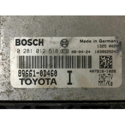 ECU MOTOR BOSCH EDC16C10-9.3 0281012518 TOYOTA 89661-0D460