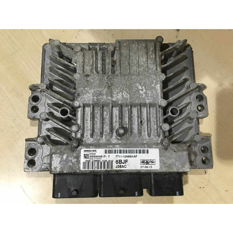 ECU MOTOR SIEMENS SID 206 5WS40481F-T FORD 7T11-12A650-AF