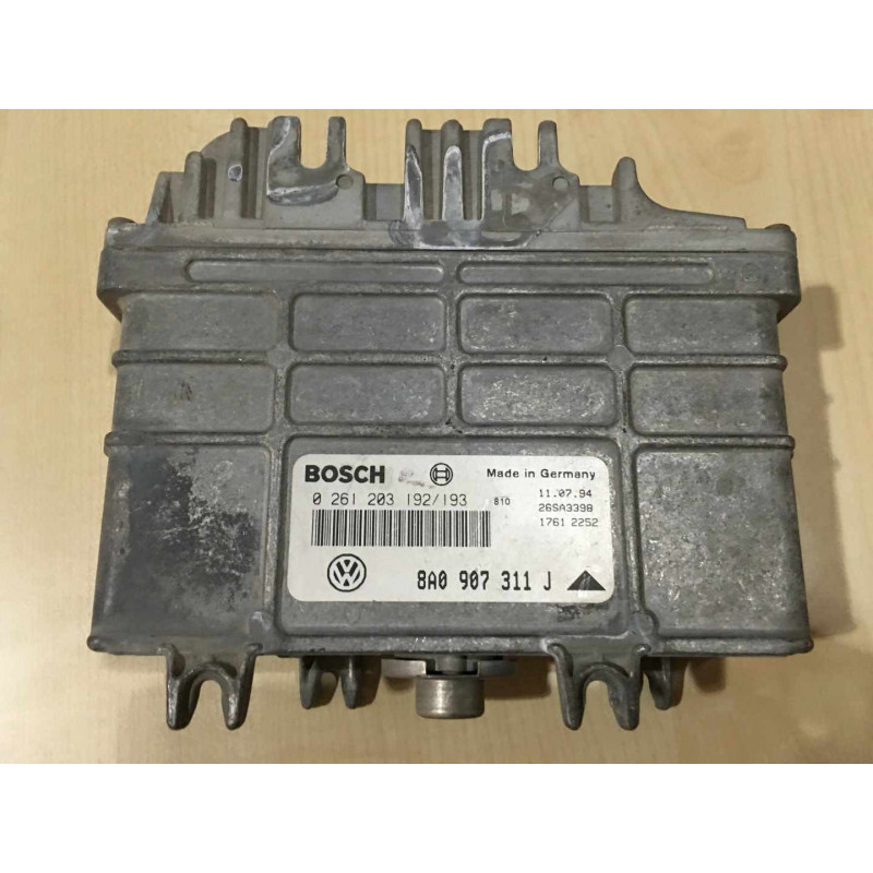 ECU BOSCH MA1.2.3 0261203192/193 SEAT IBIZA II (6K) 1.6i 55KW 75CV 8A0907311J