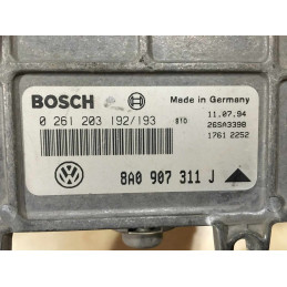 ECU MOTOR BOSCH MA1.2.3 0261203192/193 VAG 8A0907311J