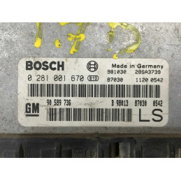 ECU MOTOR BOSCH EDC15M1-7.1 0281001670 OPEL 90589736