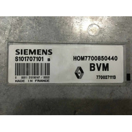 ECU MOTOR SIEMENS FENIX 3 S101707101B RENAULT 19 1.7i 54KW 73CV 7700271113 HOM7700850440 / CON INMOVILIZADOR ANULADO (IMMO OFF)