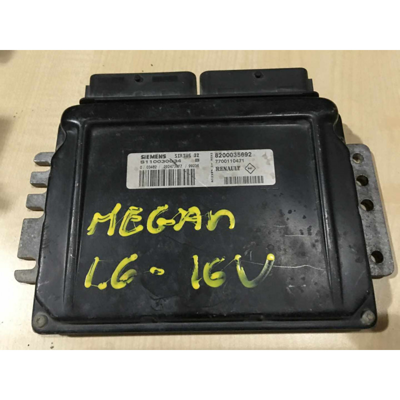 ECU MOTOR SIEMENS SIRIUS 32 S110030034B RENAULT 8200035692