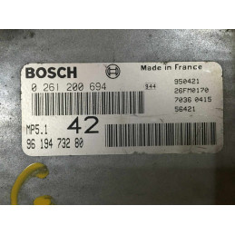 ECU MOTOR BOSCH MP5.1-R 0261200694 PSA 9619473280