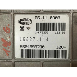 ECU MOTOR MAGNETI MARELLI G6.11.0D03 16227.114 PSA 9624999780