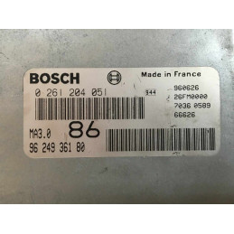 ECU MOTOR BOSCH MA3.0 0261204051 PSA 9624936180